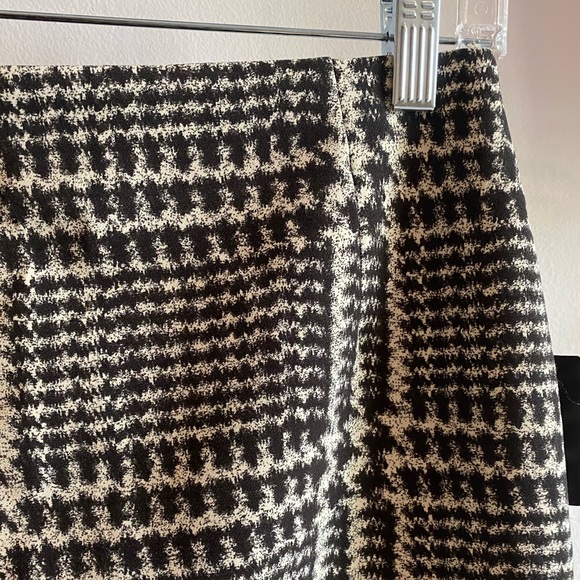 NWT Zara Black & White Houndstooth Pencil Skirt - Picture 5 of 6